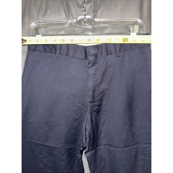 Emporio Armani Pants Womens 40 US size 6 Wool Blend Navy Blue Lowrise Slacks - Picture 9 of 12